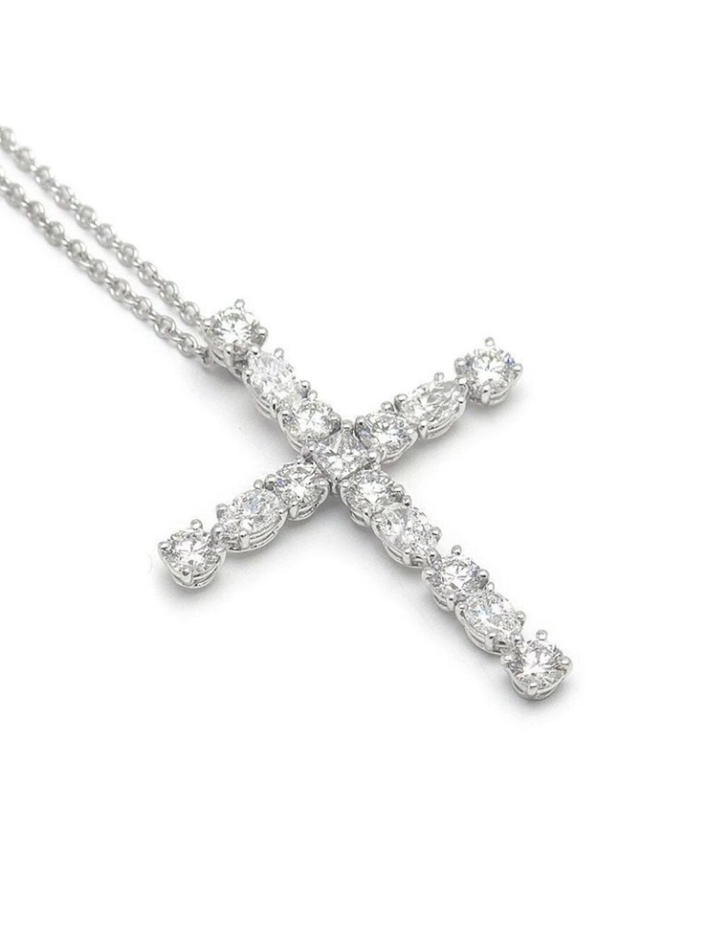 Harry Winston HW Madonna Cross Necklace Small